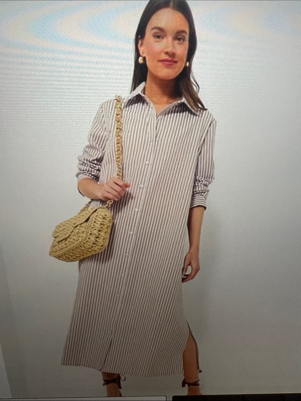 Pomander Place lilac stripe seersucker Griffin dress